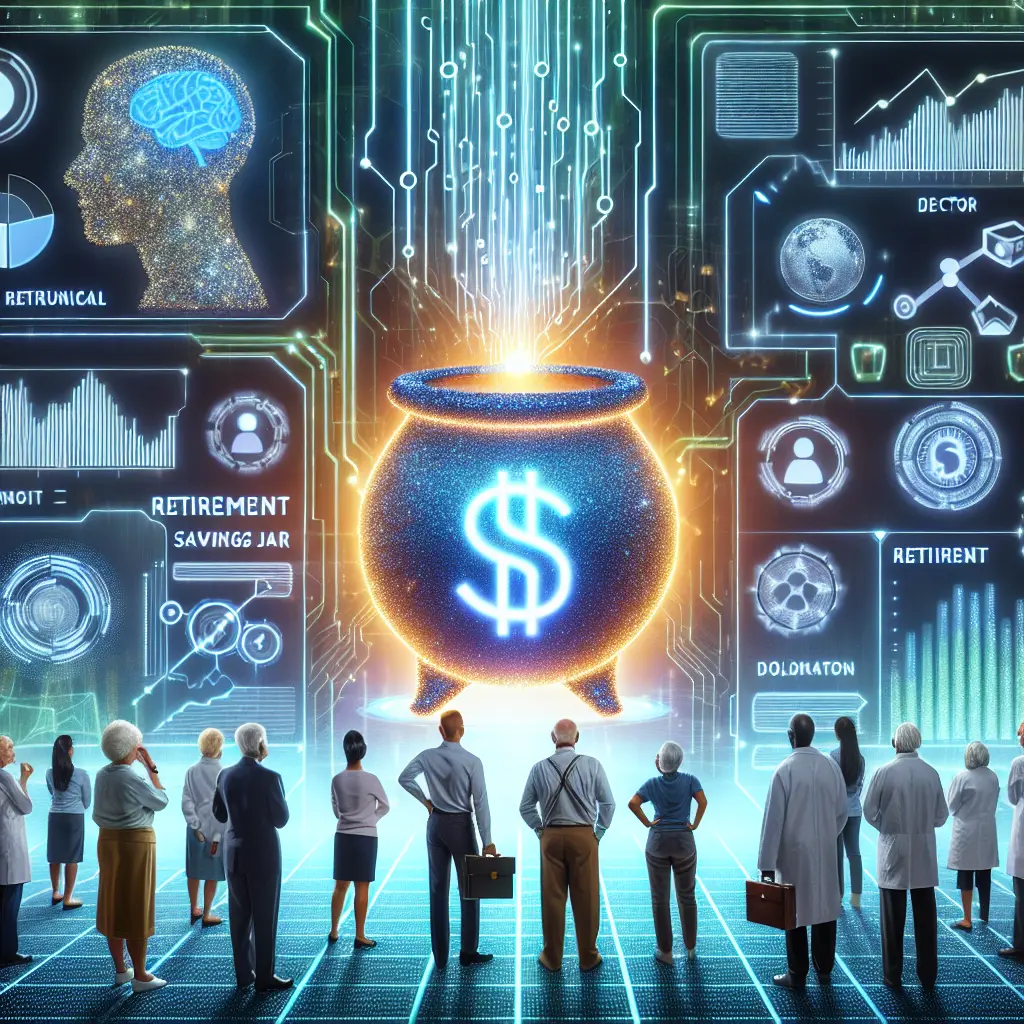 Representation of AI Optimizing Retirement Planning for Future Security